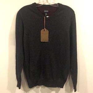 BRITISH KHAKI Long Sleeve Sweater Shirt Size Small